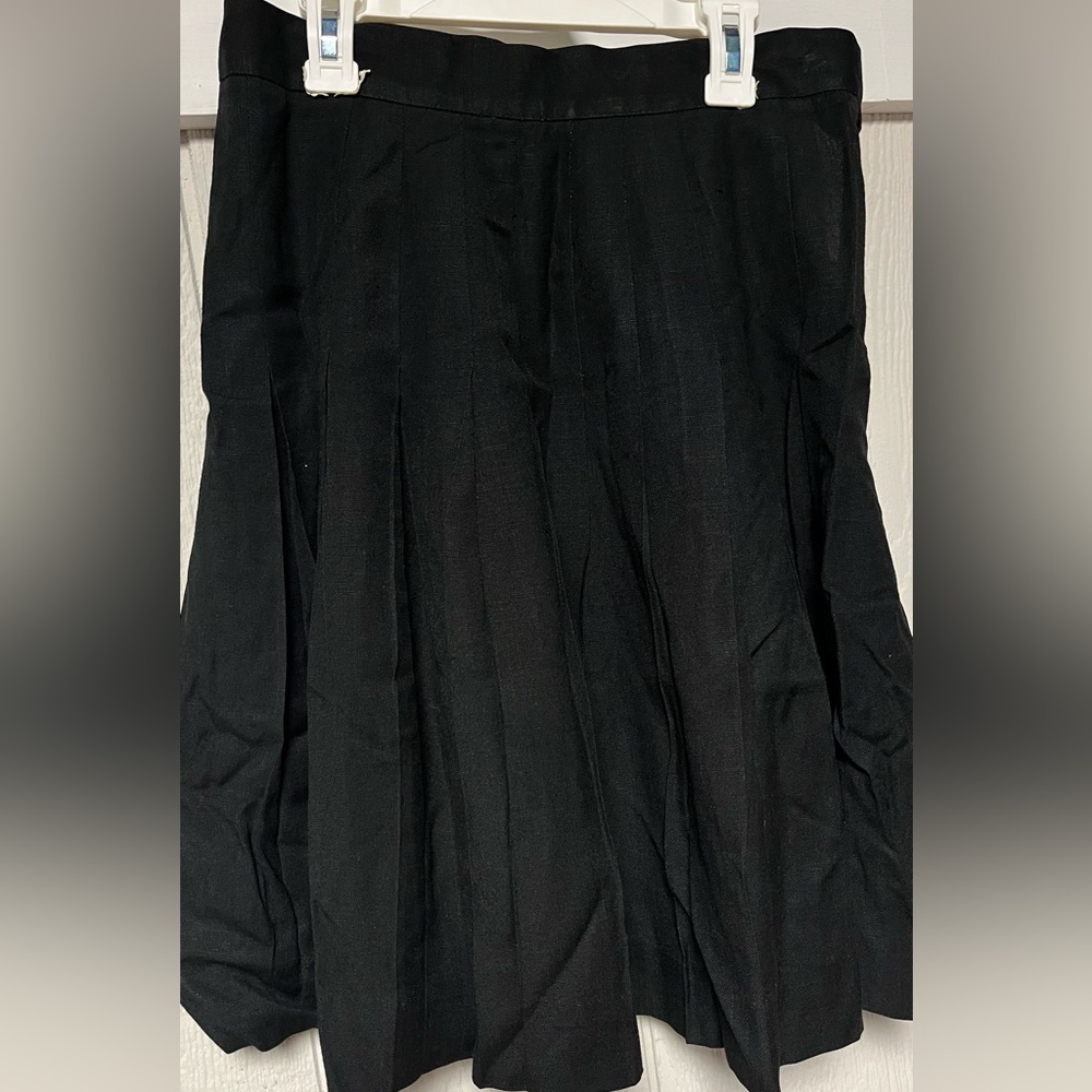 Pleaded maxi skirts - black vintage style